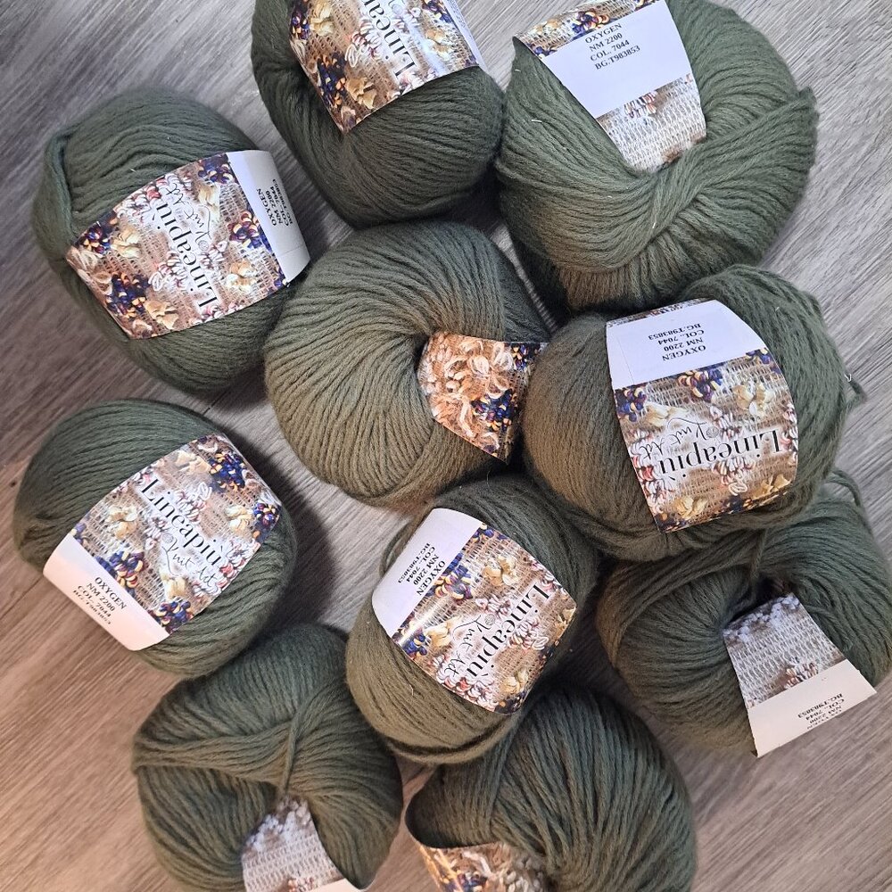 BNWT 10 Skeins Lineapiu Oxygen 100% Cotton Yarn